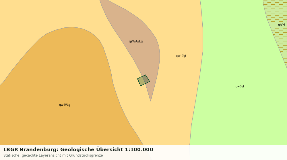 Statische Kartenansicht: LBGR Brandenburg: Geologische Übersicht 1:100.000