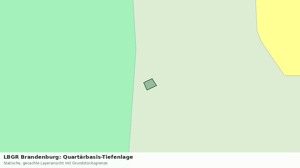 Statische Kartenansicht: LBGR Brandenburg: Quartärbasis-Tiefenlage