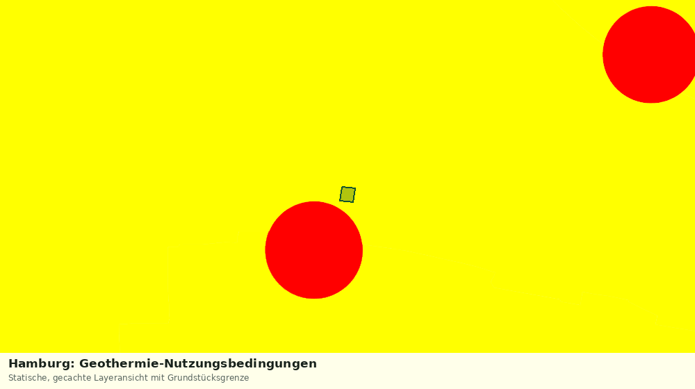 Statische Kartenansicht: Hamburg: Geothermie-Nutzungsbedingungen