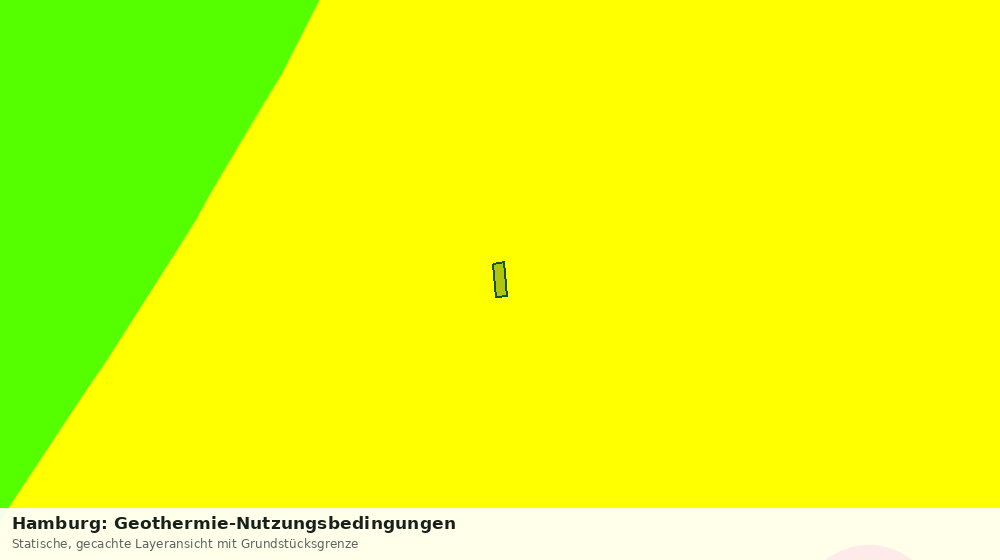 Statische Kartenansicht: Hamburg: Geothermie-Nutzungsbedingungen