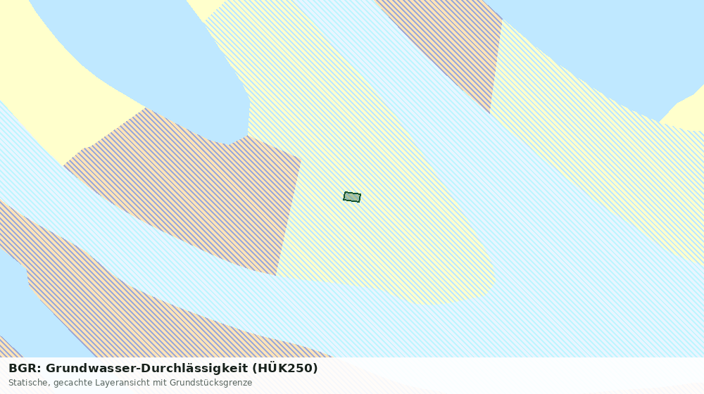 Statische Kartenansicht: BGR: Grundwasser-Durchlässigkeit (HÜK250)