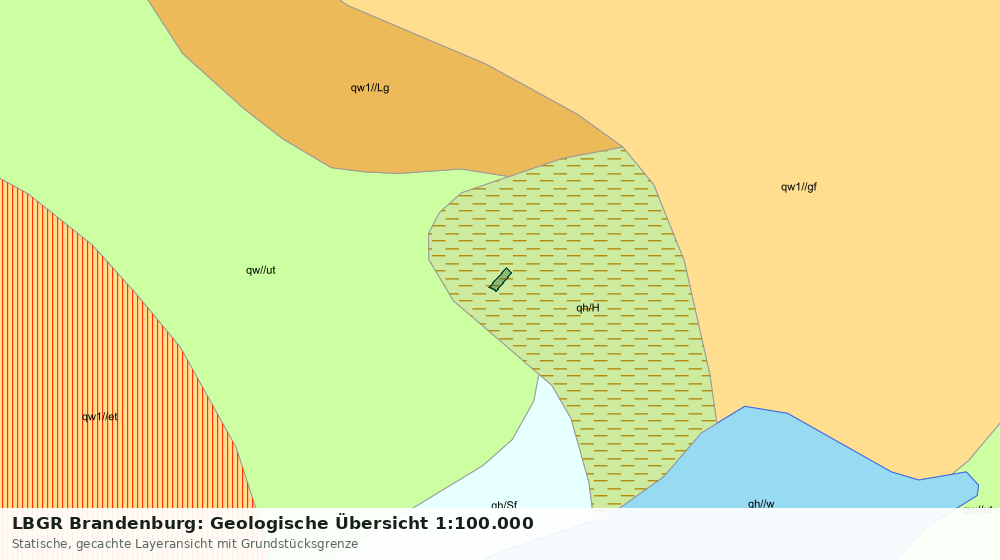 Statische Kartenansicht: LBGR Brandenburg: Geologische Übersicht 1:100.000