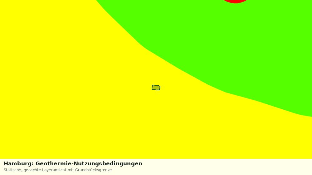 Statische Kartenansicht: Hamburg: Geothermie-Nutzungsbedingungen