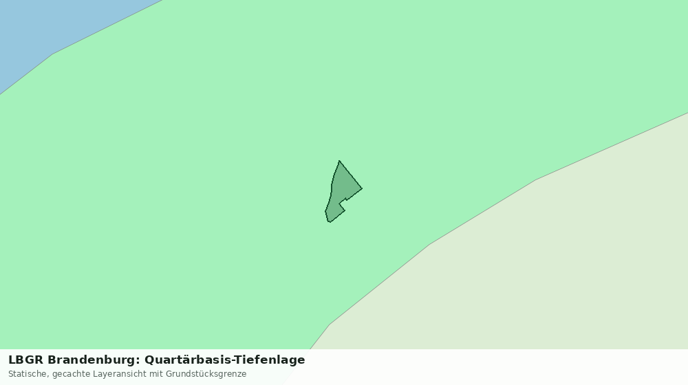Statische Kartenansicht: LBGR Brandenburg: Quartärbasis-Tiefenlage