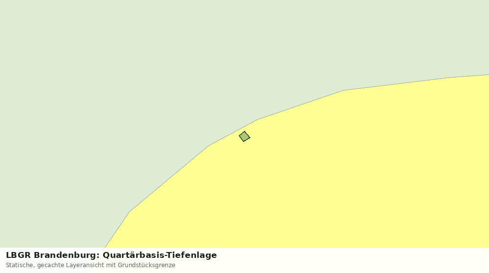 Statische Kartenansicht: LBGR Brandenburg: Quartärbasis-Tiefenlage