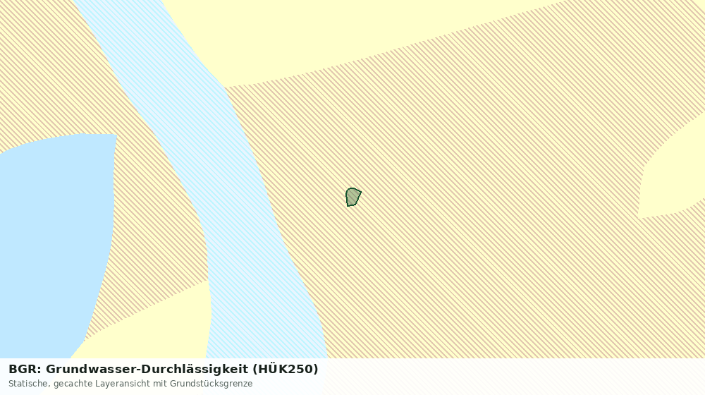 Statische Kartenansicht: BGR: Grundwasser-Durchlässigkeit (HÜK250)