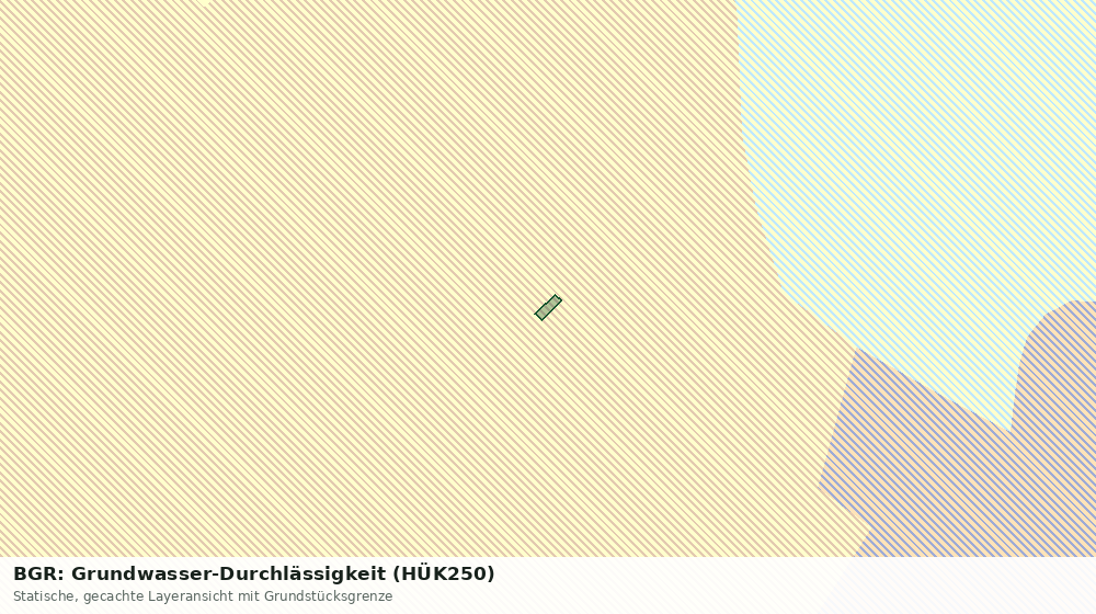Statische Kartenansicht: BGR: Grundwasser-Durchlässigkeit (HÜK250)