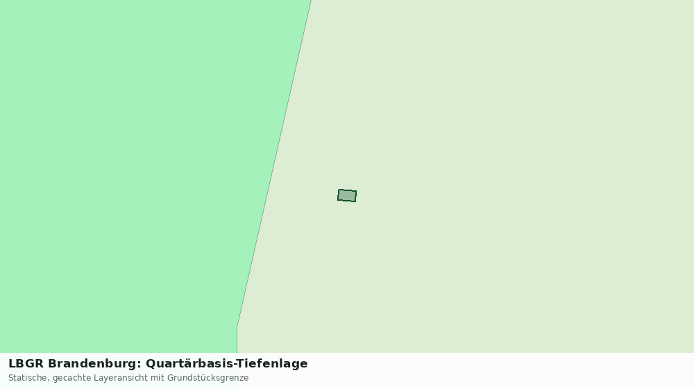 Statische Kartenansicht: LBGR Brandenburg: Quartärbasis-Tiefenlage