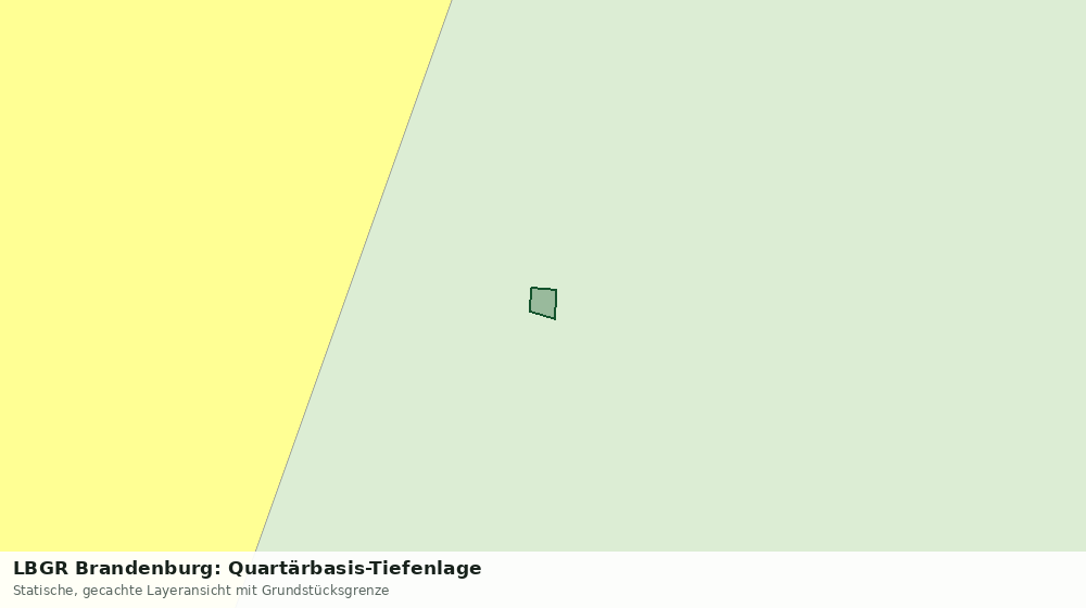 Statische Kartenansicht: LBGR Brandenburg: Quartärbasis-Tiefenlage