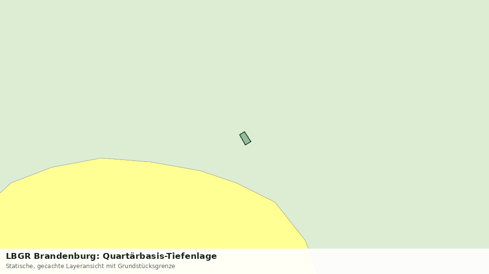 Statische Kartenansicht: LBGR Brandenburg: Quartärbasis-Tiefenlage