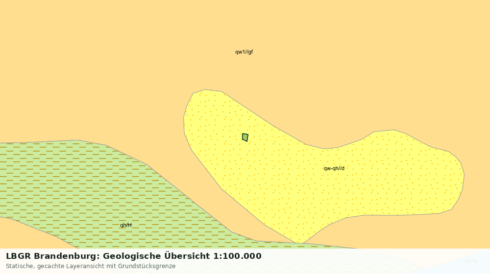 Statische Kartenansicht: LBGR Brandenburg: Geologische Übersicht 1:100.000