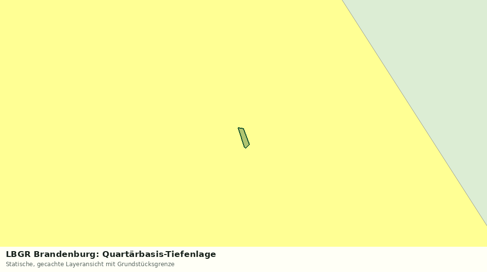 Statische Kartenansicht: LBGR Brandenburg: Quartärbasis-Tiefenlage