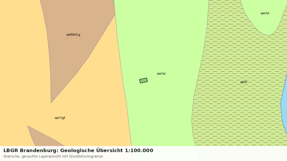 Statische Kartenansicht: LBGR Brandenburg: Geologische Übersicht 1:100.000