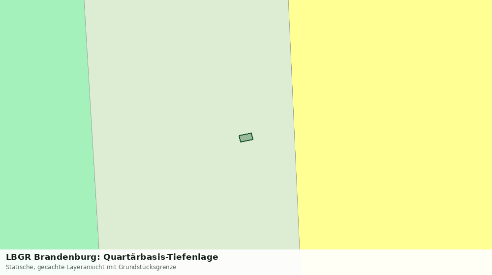 Statische Kartenansicht: LBGR Brandenburg: Quartärbasis-Tiefenlage