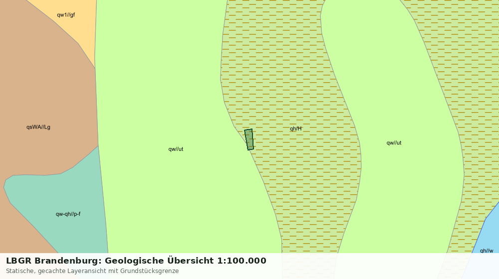 Statische Kartenansicht: LBGR Brandenburg: Geologische Übersicht 1:100.000