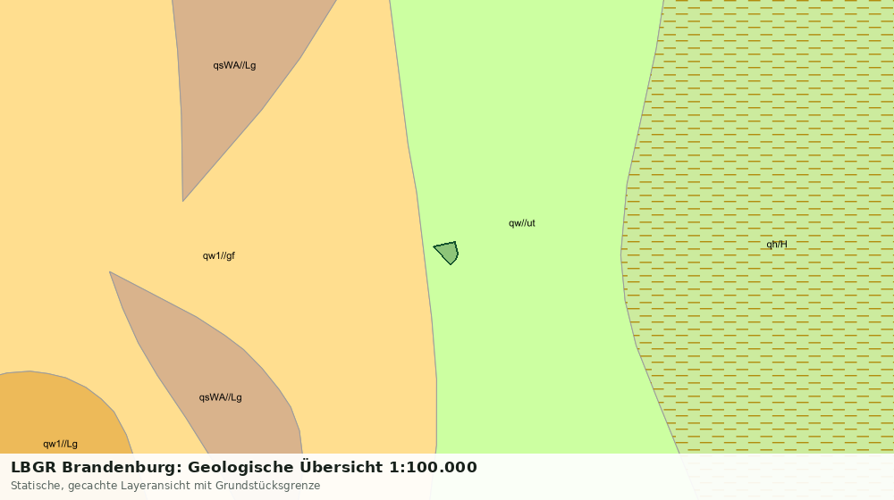 Statische Kartenansicht: LBGR Brandenburg: Geologische Übersicht 1:100.000