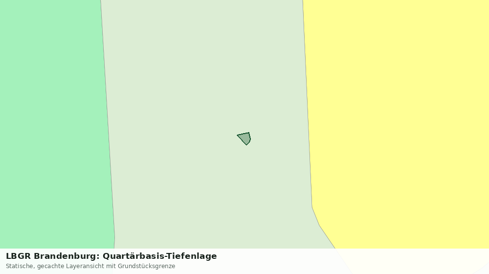 Statische Kartenansicht: LBGR Brandenburg: Quartärbasis-Tiefenlage