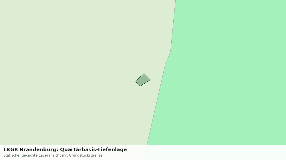 Statische Kartenansicht: LBGR Brandenburg: Quartärbasis-Tiefenlage