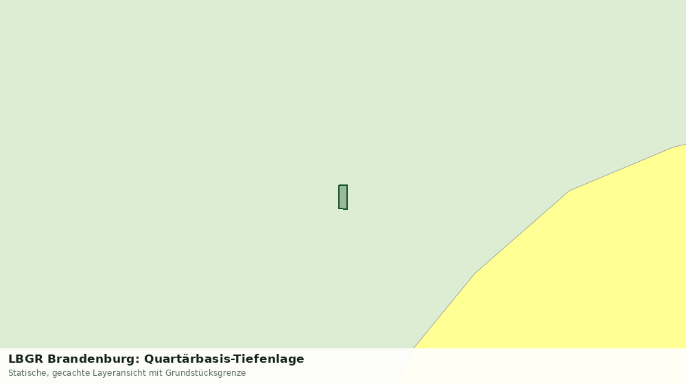 Statische Kartenansicht: LBGR Brandenburg: Quartärbasis-Tiefenlage