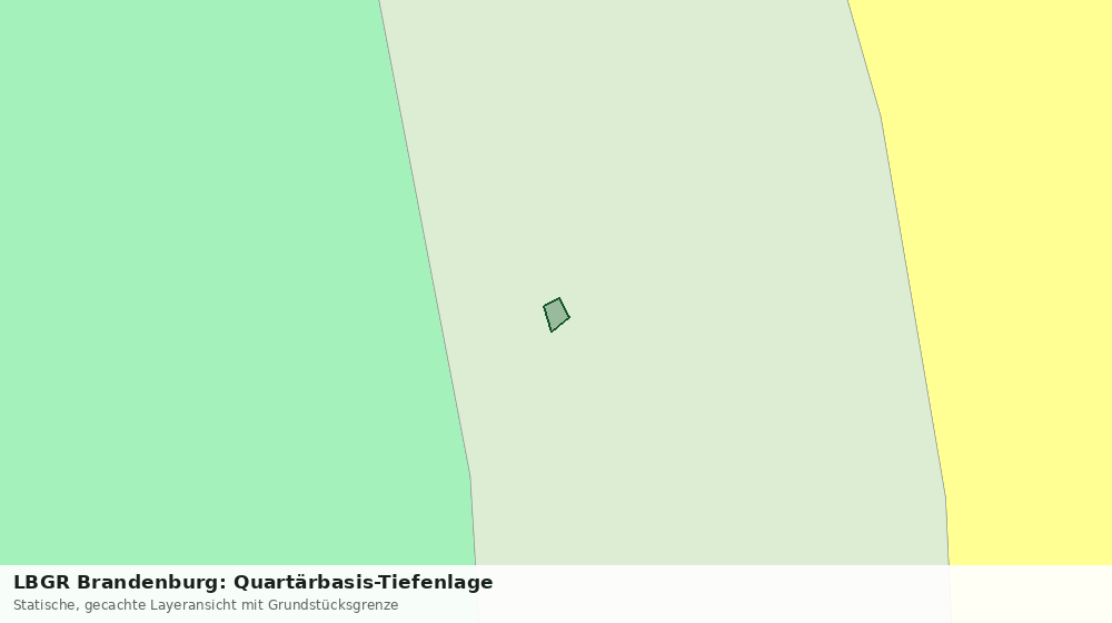 Statische Kartenansicht: LBGR Brandenburg: Quartärbasis-Tiefenlage