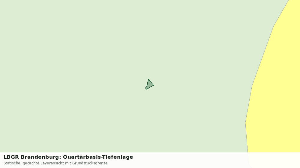 Statische Kartenansicht: LBGR Brandenburg: Quartärbasis-Tiefenlage