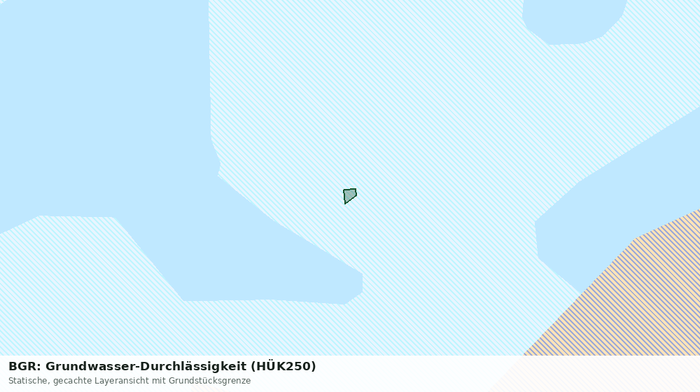 Statische Kartenansicht: BGR: Grundwasser-Durchlässigkeit (HÜK250)