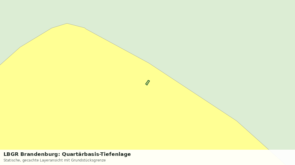 Statische Kartenansicht: LBGR Brandenburg: Quartärbasis-Tiefenlage