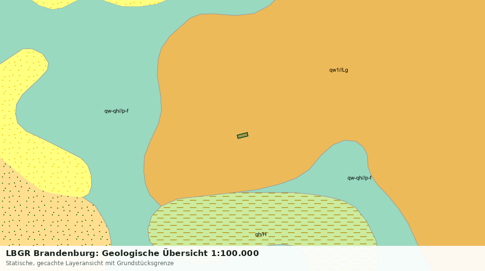 Statische Kartenansicht: LBGR Brandenburg: Geologische Übersicht 1:100.000