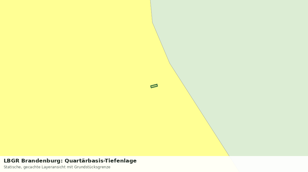 Statische Kartenansicht: LBGR Brandenburg: Quartärbasis-Tiefenlage