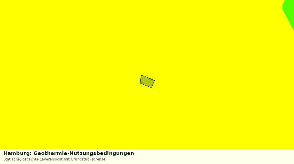 Statische Kartenansicht: Hamburg: Geothermie-Nutzungsbedingungen
