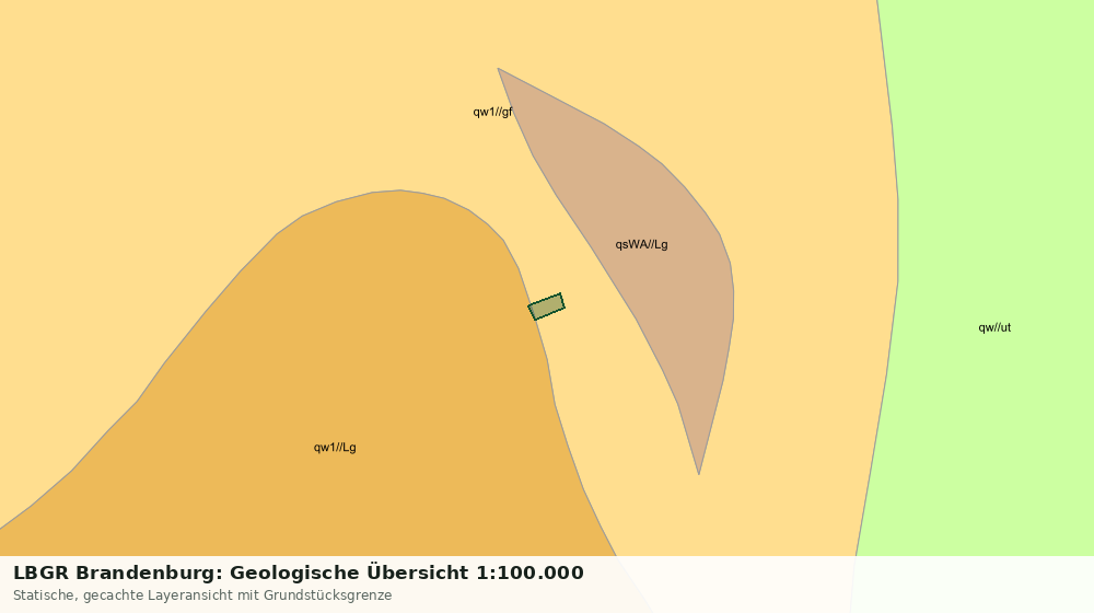 Statische Kartenansicht: LBGR Brandenburg: Geologische Übersicht 1:100.000
