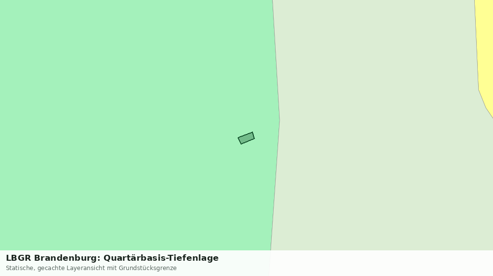 Statische Kartenansicht: LBGR Brandenburg: Quartärbasis-Tiefenlage