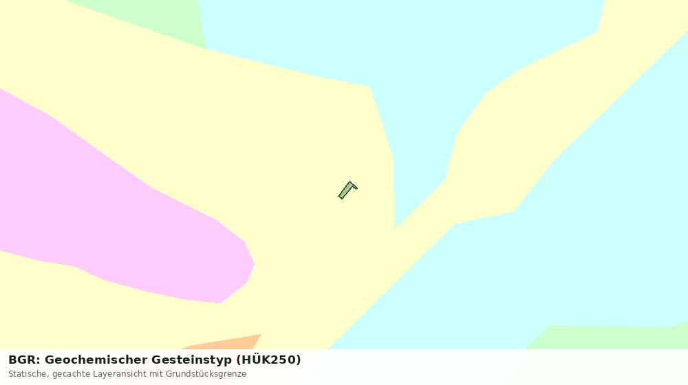 Statische Kartenansicht: BGR: Geochemischer Gesteinstyp (HÜK250)