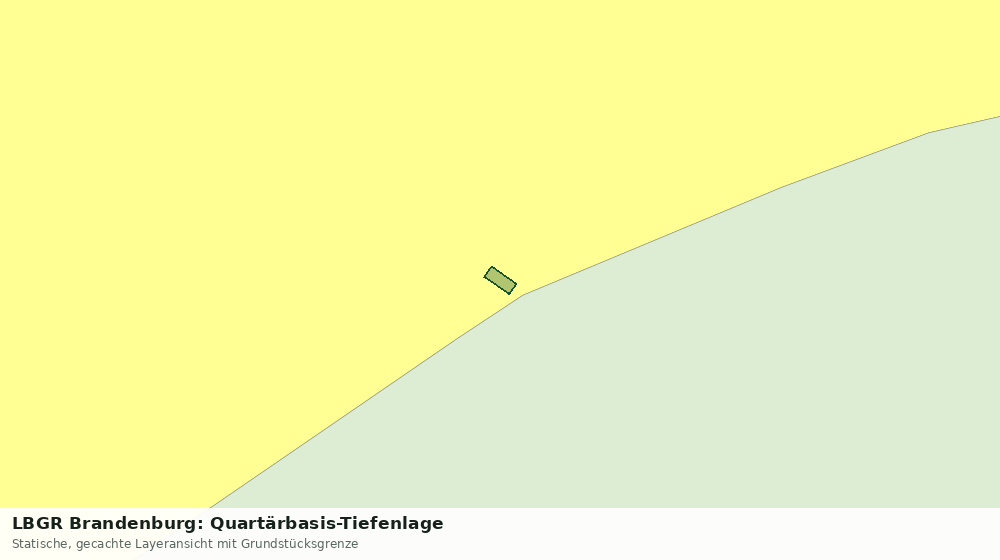 Statische Kartenansicht: LBGR Brandenburg: Quartärbasis-Tiefenlage