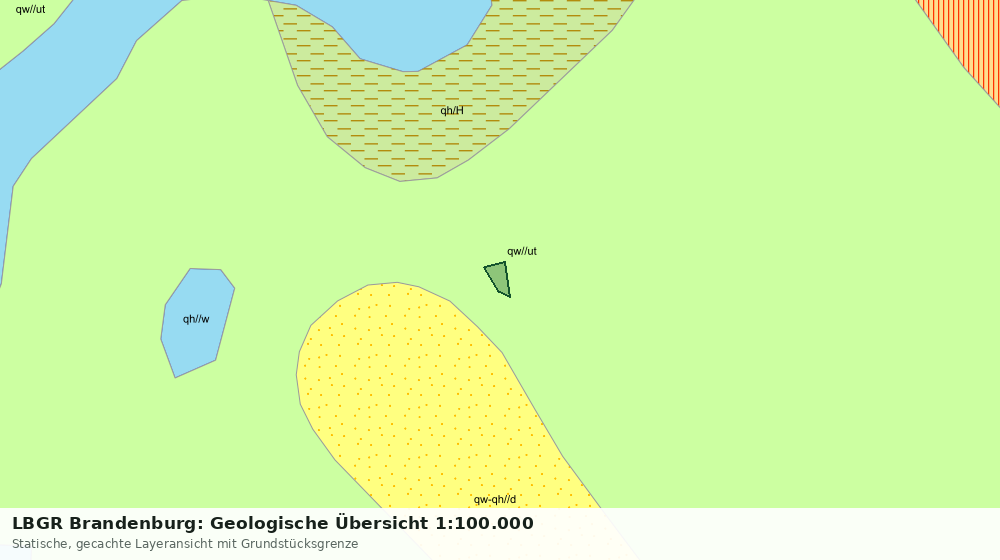Statische Kartenansicht: LBGR Brandenburg: Geologische Übersicht 1:100.000