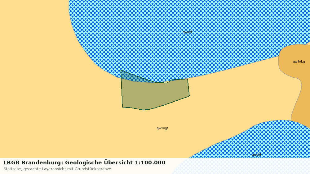 Statische Kartenansicht: LBGR Brandenburg: Geologische Übersicht 1:100.000