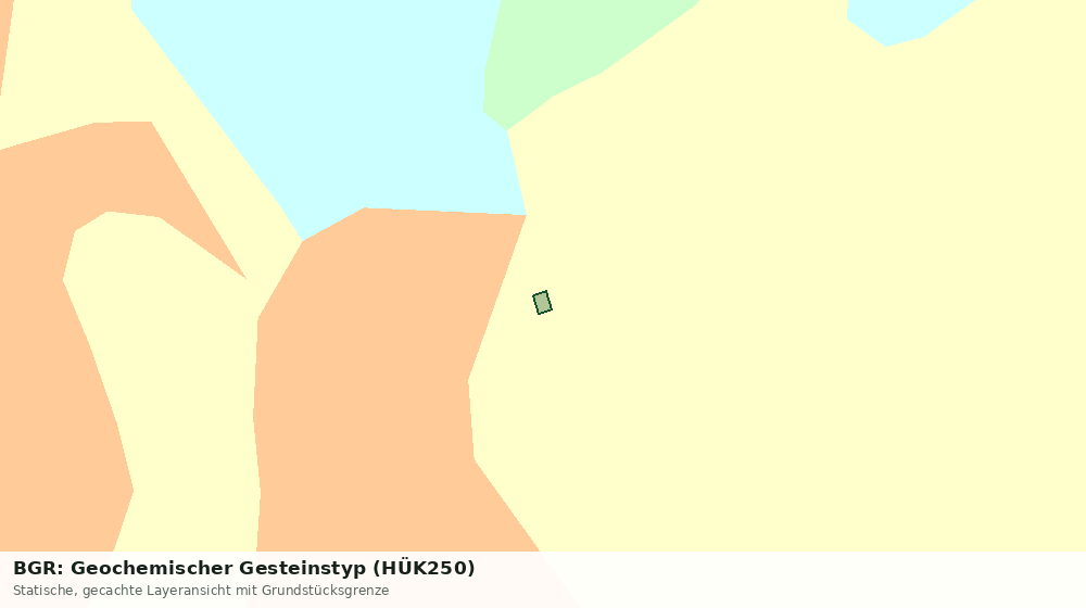 Statische Kartenansicht: BGR: Geochemischer Gesteinstyp (HÜK250)