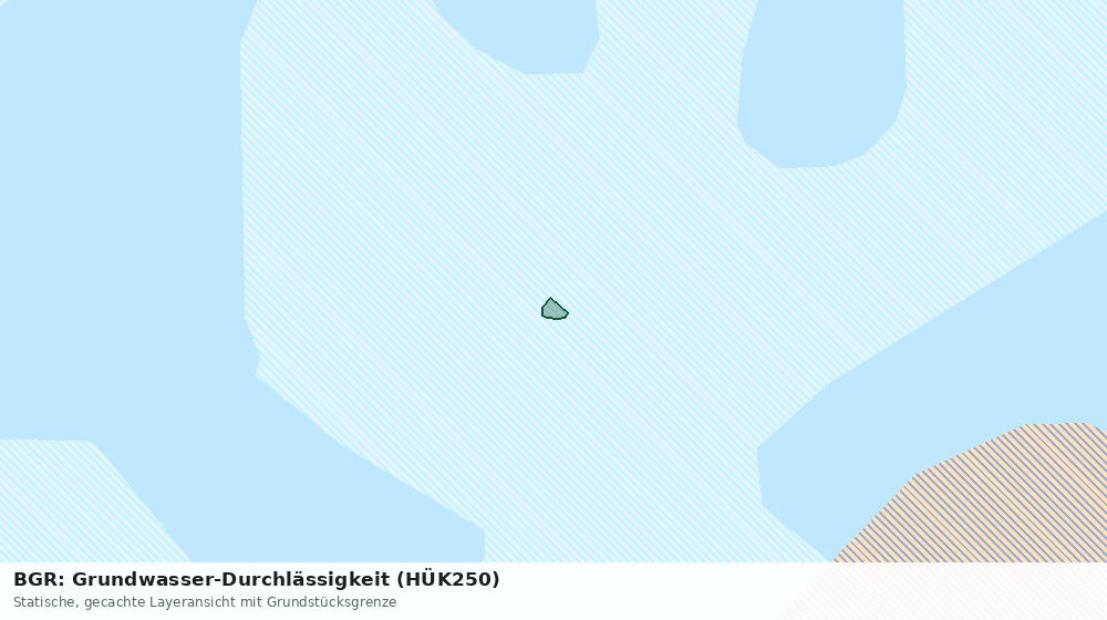 Statische Kartenansicht: BGR: Grundwasser-Durchlässigkeit (HÜK250)