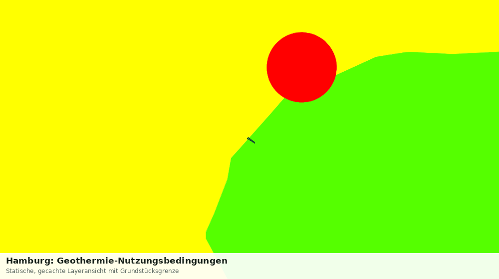 Statische Kartenansicht: Hamburg: Geothermie-Nutzungsbedingungen