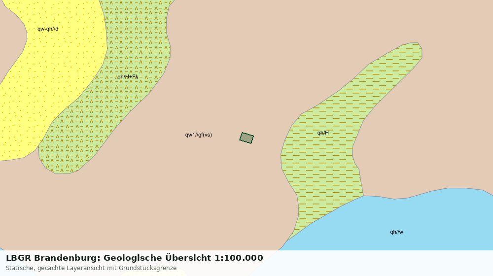 Statische Kartenansicht: LBGR Brandenburg: Geologische Übersicht 1:100.000