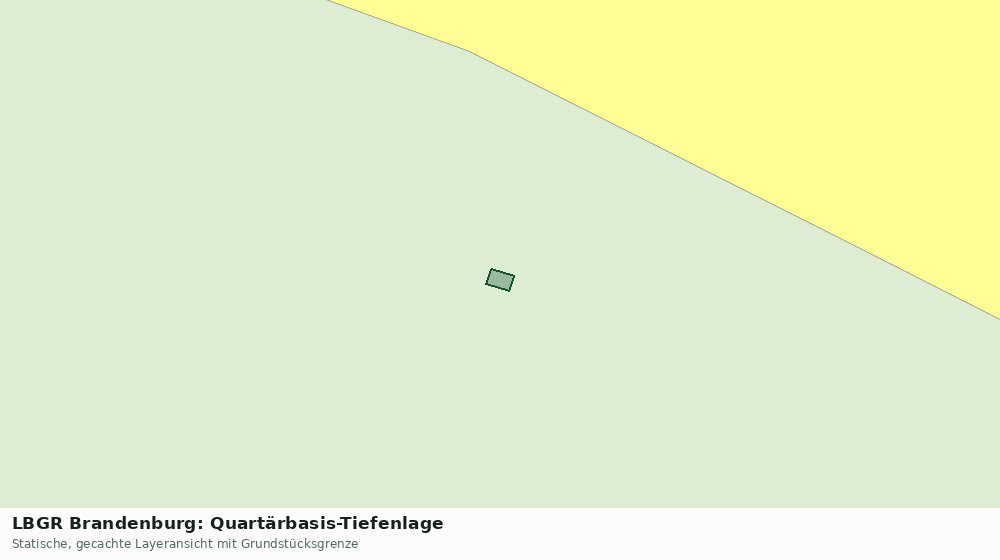 Statische Kartenansicht: LBGR Brandenburg: Quartärbasis-Tiefenlage