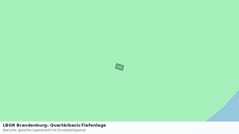 Statische Kartenansicht: LBGR Brandenburg: Quartärbasis-Tiefenlage