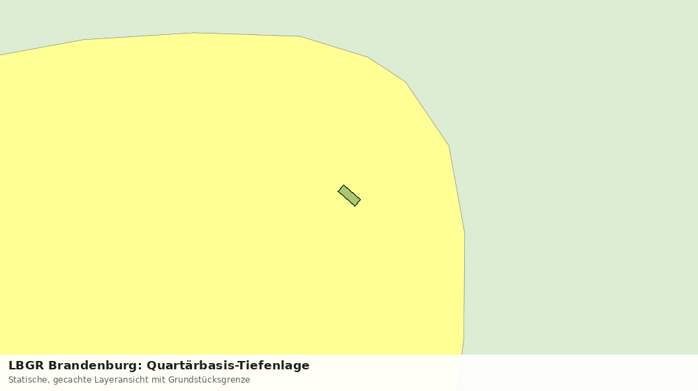 Statische Kartenansicht: LBGR Brandenburg: Quartärbasis-Tiefenlage