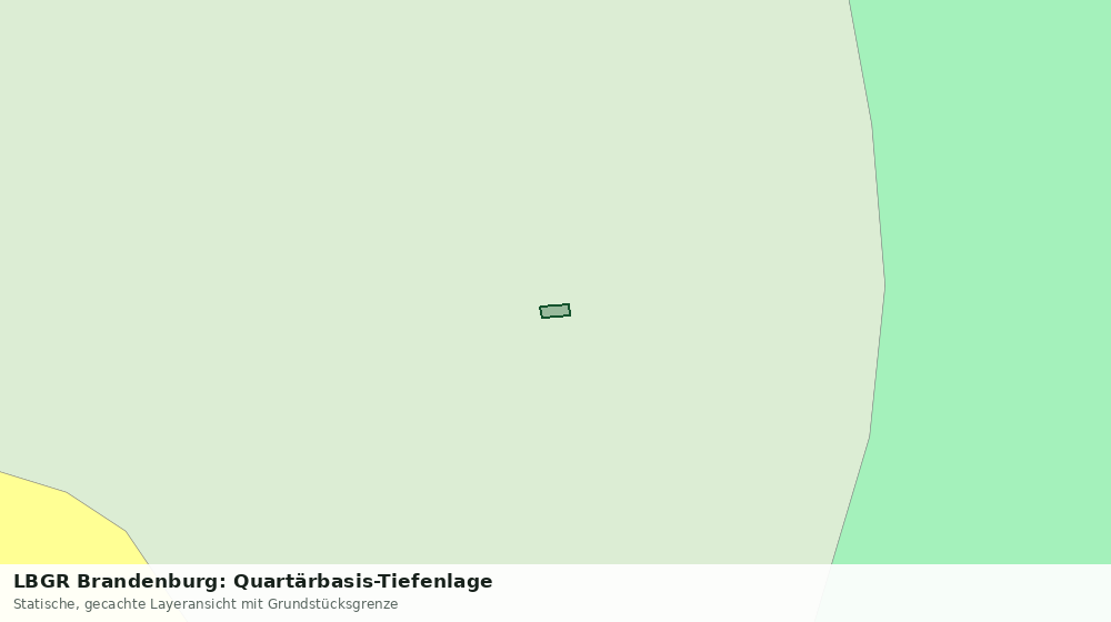 Statische Kartenansicht: LBGR Brandenburg: Quartärbasis-Tiefenlage