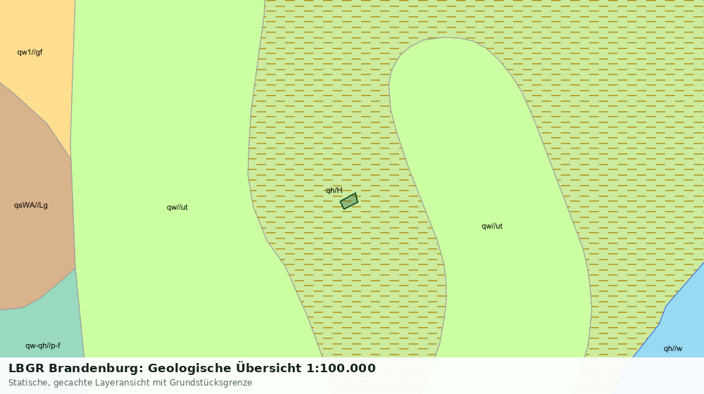 Statische Kartenansicht: LBGR Brandenburg: Geologische Übersicht 1:100.000