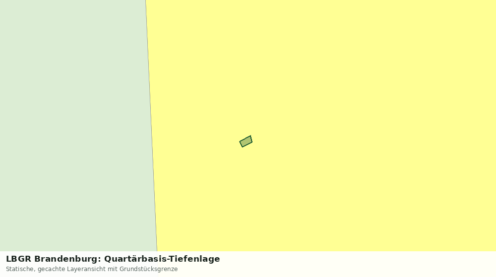 Statische Kartenansicht: LBGR Brandenburg: Quartärbasis-Tiefenlage