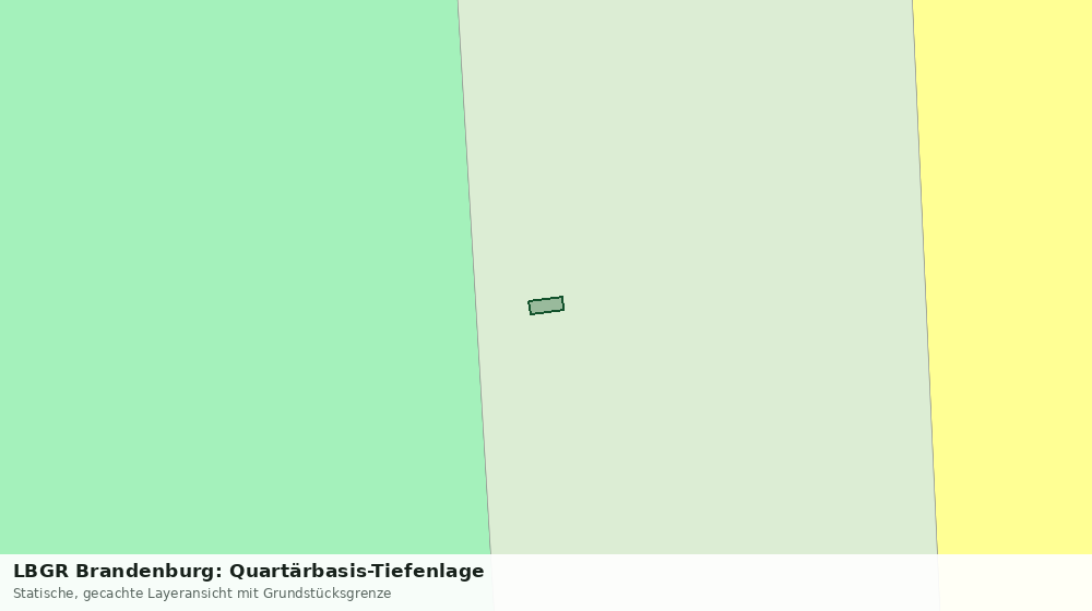 Statische Kartenansicht: LBGR Brandenburg: Quartärbasis-Tiefenlage
