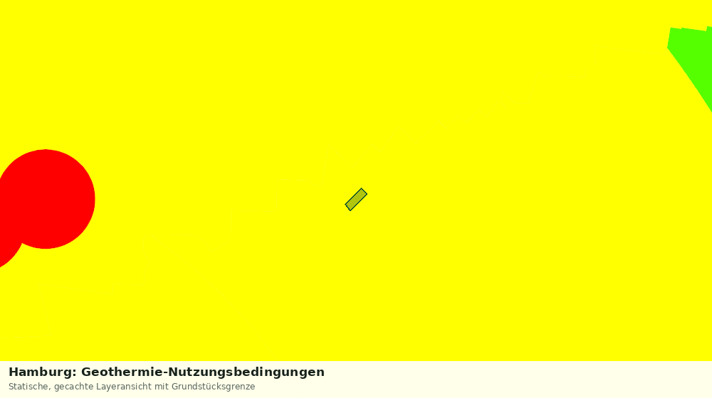 Statische Kartenansicht: Hamburg: Geothermie-Nutzungsbedingungen