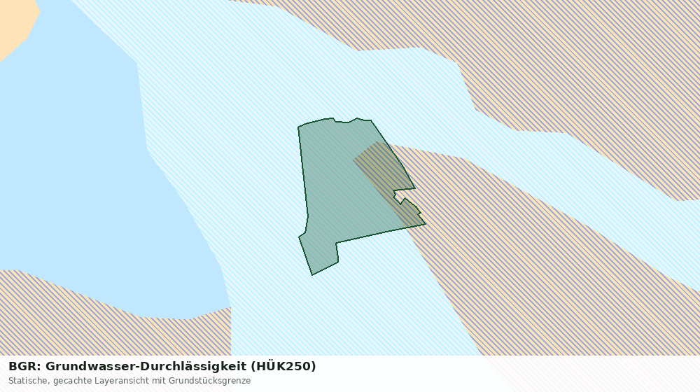 Statische Kartenansicht: BGR: Grundwasser-Durchlässigkeit (HÜK250)