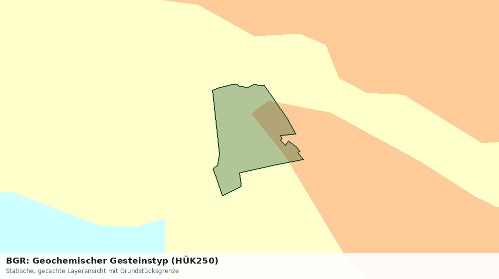 Statische Kartenansicht: BGR: Geochemischer Gesteinstyp (HÜK250)